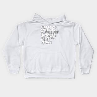 Beef and Vegan Kids Hoodie